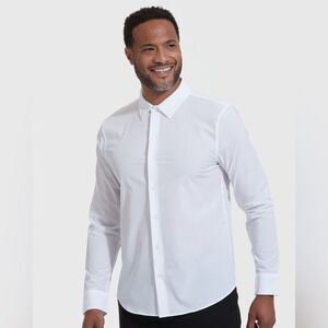 True classic Performance Lightweight Dress Shirt size Large White NWT in packagi